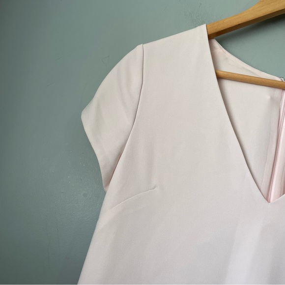 Aritzia Babaton Jameson Mini Sheath Dress Mauve Chalk Pink Blush EUC Size 6 - Picture 4 of 10